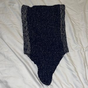 Rag & bone Aster Strapless Cotton Blend Bodysuit